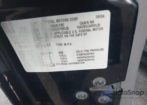 2005 Chevrolet Trailblazer Ext Ls from USA, damaged, VIN 1GNES16S556123514